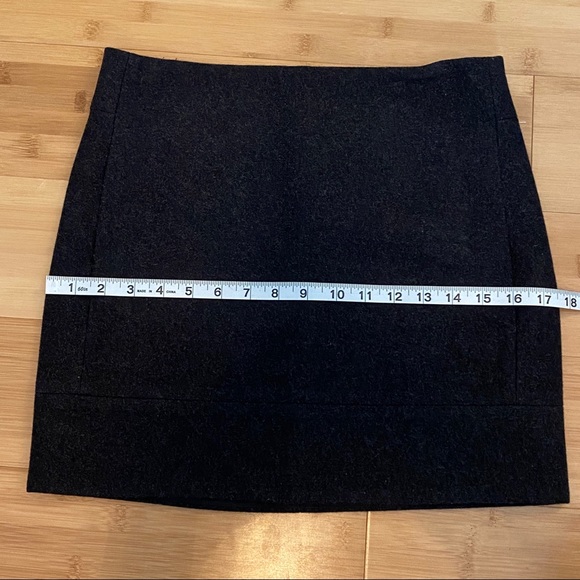 J. Crew Black Wool Dress Mini Skirt 2 - Picture 9 of 9